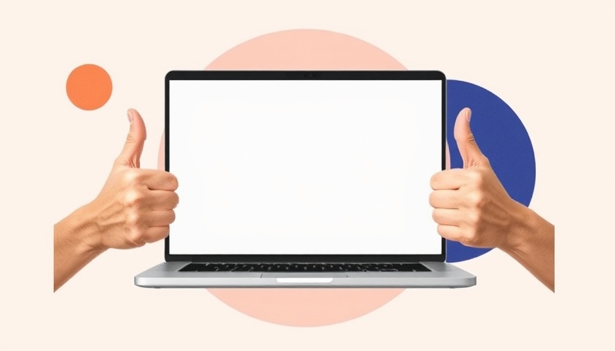 Collage art laptop with thumbs up, AI personalization strategies.