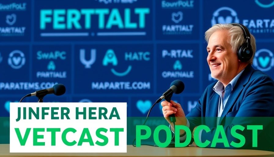 Veterinary podcast cover featuring hosts, enhancing veterinary well-being discussion