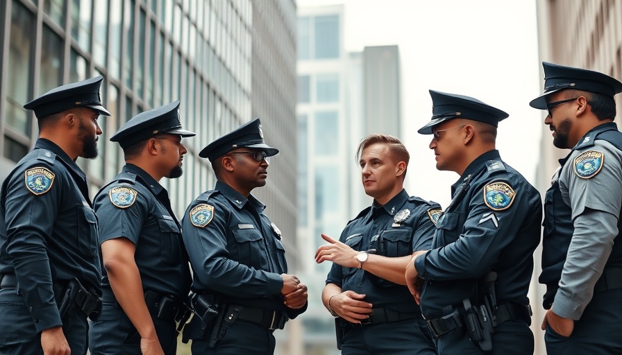 Abstract police reform strategies image concept.
