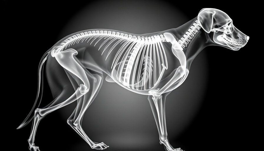 Veterinary brain teaser X-ray of canine anatomy