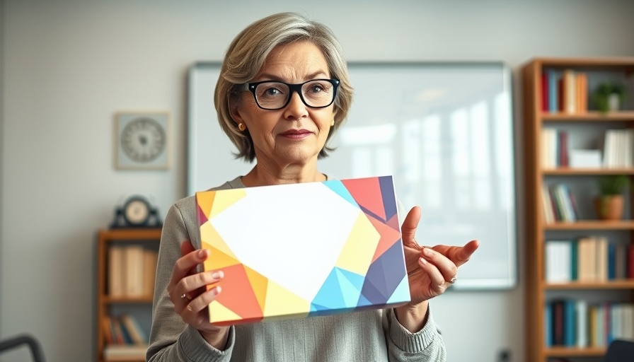 Woman discussing a product in an indoor setting, related to 2025 Vet Box.