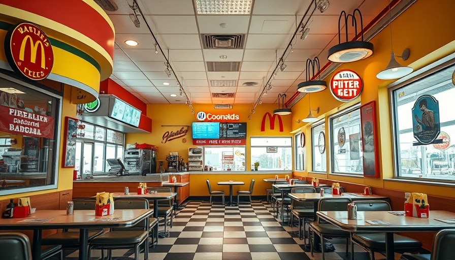 Retro McDonald's interior showcasing nostalgia marketing elements.