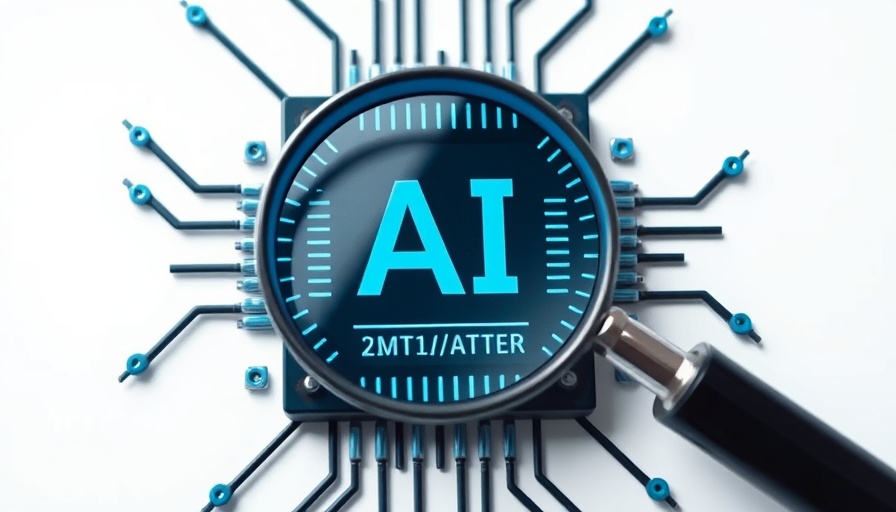 AI Visibility Tool for Veterinary Clinics icon with a magnifying glass