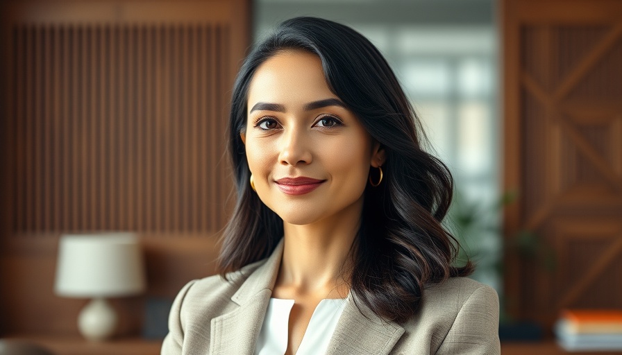 Confident business owner portrait in professional setting for MedSpa business valuation