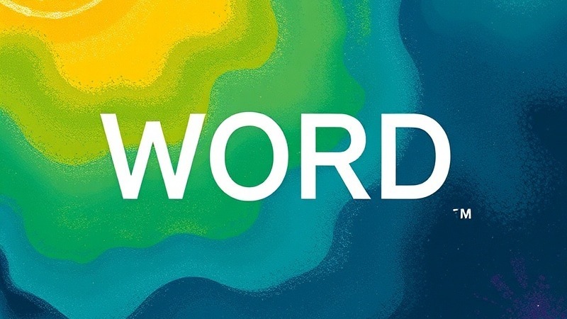 Bold graphic illustration asking 'What's Your Word for 2025?'