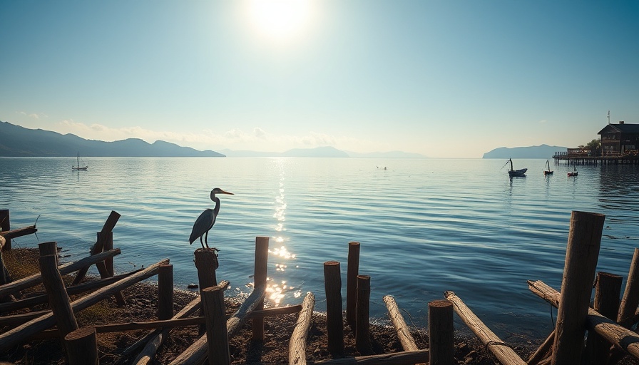 Heron by the water on Sun Coast of Florida