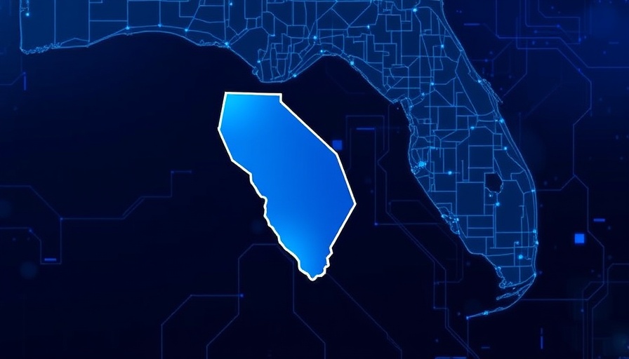 Digital map highlighting Sarasota County with a blue theme.