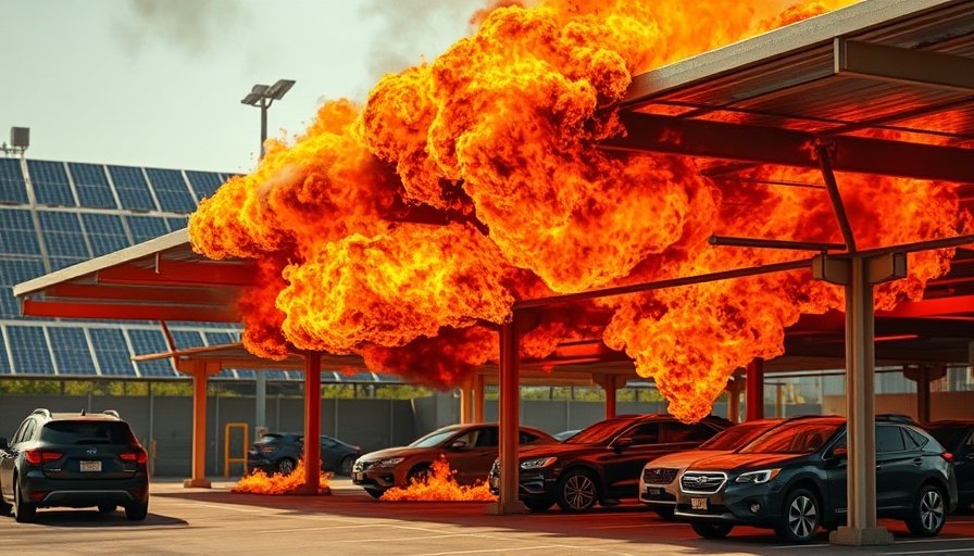 Sun Coast recent news: outdoor parking fire incident image.