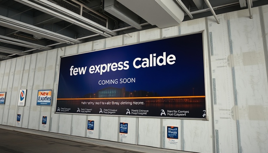 Tampa International Airport construction banner for new curbs