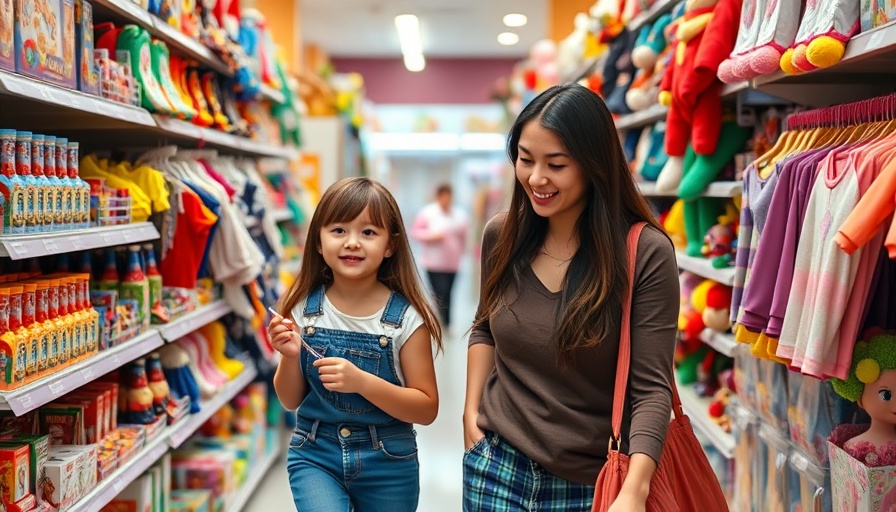 Mother and daughter shop amid tariff-driven inflation impact.