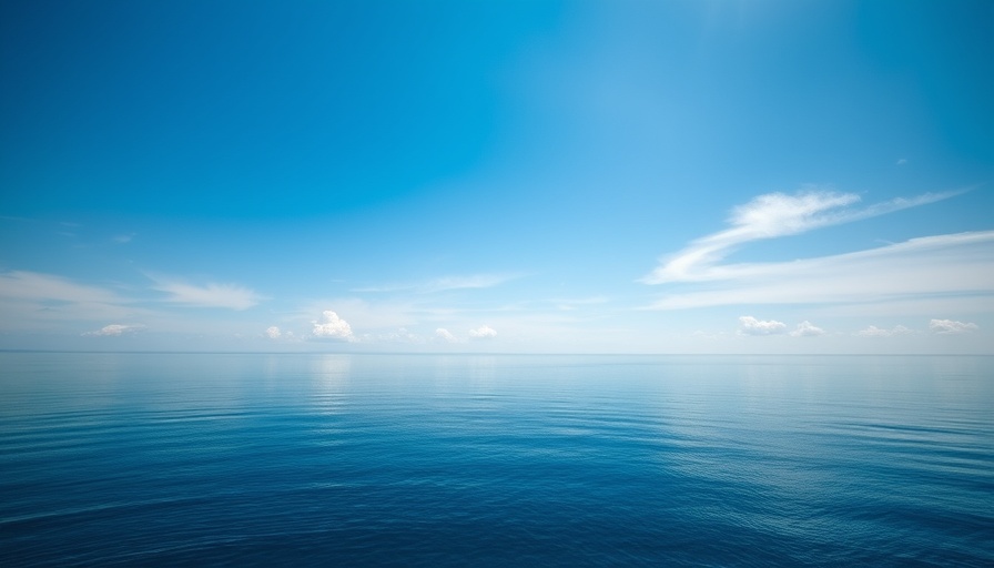 Boating Adventures in Florida's Suncoast, tranquil horizon with blue sea.