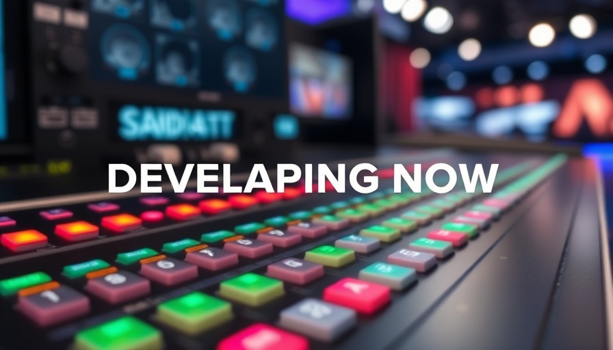 TV control panel with 'DEVELOPING NOW' for Suncoast recent news.