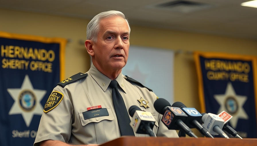 Sheriff addresses media on Operation Kings Fall drug trafficking investigation.