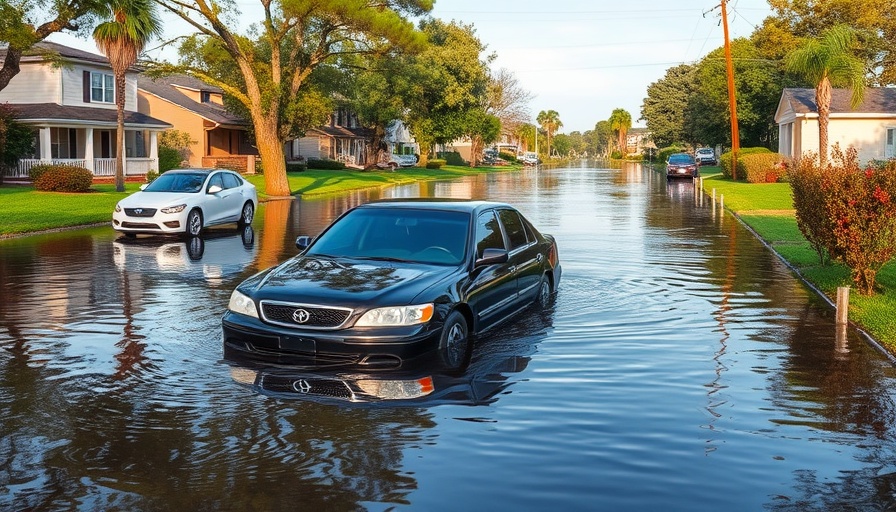 Forest Hills neighborhood flooding, aftermath of Hurricane Milton