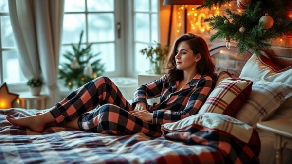 Cozy winter bedroom with winter bedding essentials and warm decor.