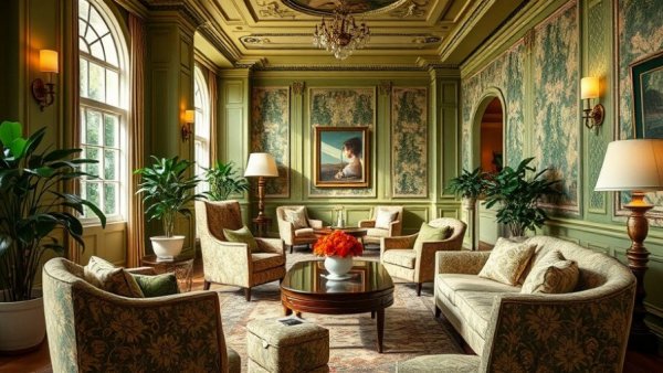 Elegant lounge in luxury hotel opening in 2026