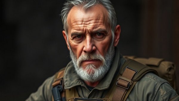 Rugged older man in tactical gear embodying Navy SEAL secrets for mental toughness.