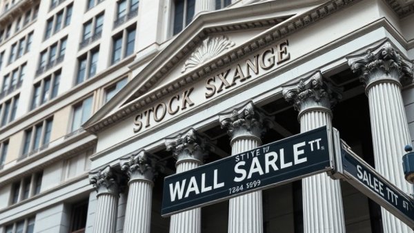 Stock market on MLK Day: Wall Street stock exchange building facade.