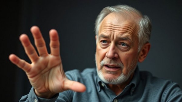 Older man gesturing passionately during a speech about 0% APR balance transfer strategies.