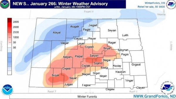 Winter Weather Advisory issued January 26 at 2:08PM CST until January 26 at 10:00PM CST by NWS Grand Forks ND