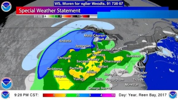 Special Weather Statement issued February 9 at 9:28PM CST by NWS Green Bay WI