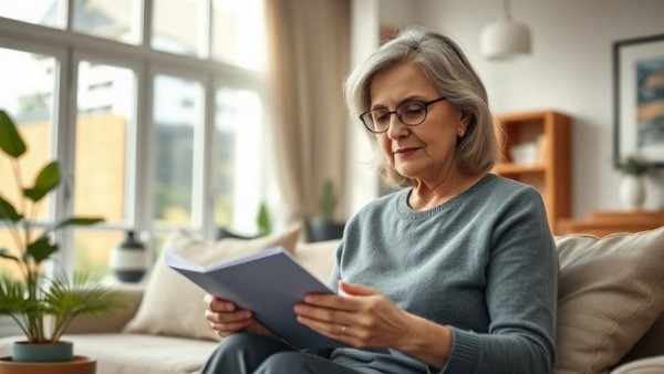 Woman examining finances in a bright living room, Withdrawing Too Much From Your Retirement Accounts.