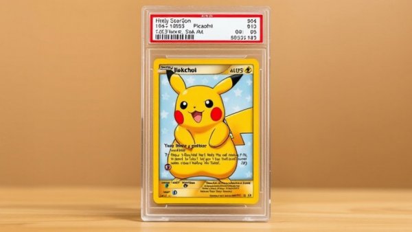 Rare PSA-graded Pikachu card highlighting collectibles as an asset class.