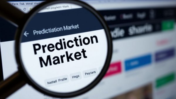 Magnified view of prediction market website, Insider Trading in Prediction Markets