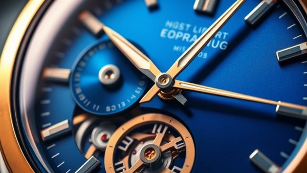 Close-up watch face with 'rebranding' text, vivid colors.