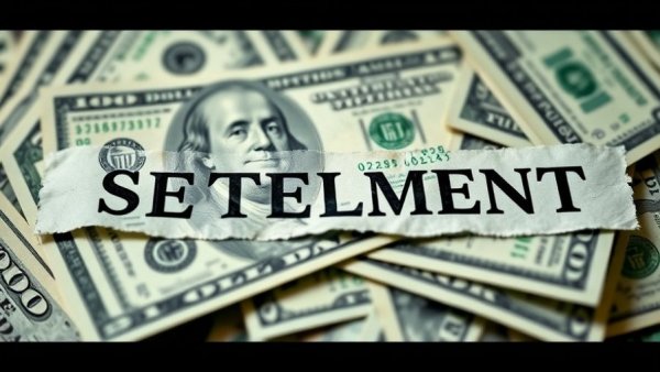 Homeowner insurance settlement on US dollar bills, close-up.