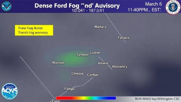 Dense Fog Advisory issued March 6 at 11:44PM EST until March 7 at 10:00AM EST by NWS Wilmington NC