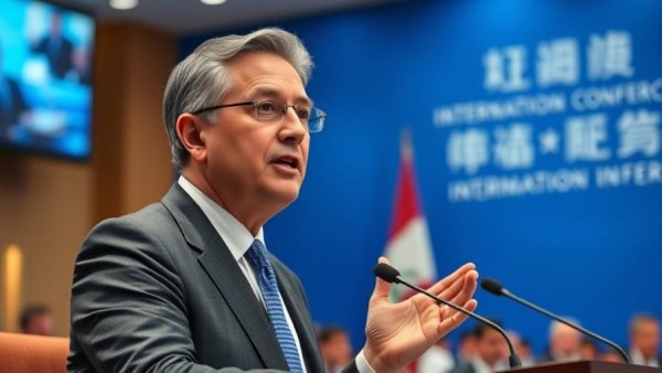 Distinguished speaker at conference on global finance and trade tariffs.