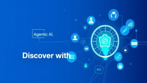 Agentic AI in data management graphic with text and icons.