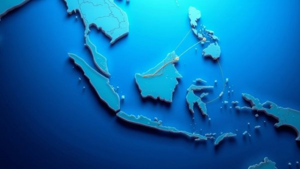 Stylized map illustrating working capital solutions for mid-sized corporates.