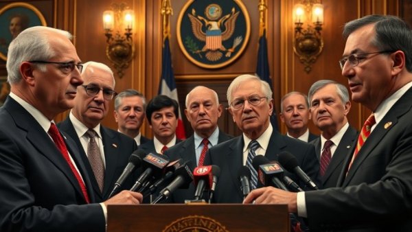 US Military Troops Deployment discussion with officials in a formal setting.