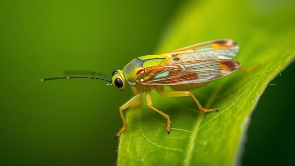Two-Spot Cotton Leafhopper on leaf for management guide