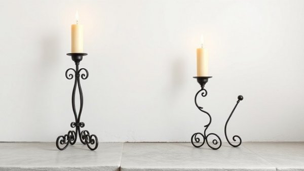 Handmade Fixtures and Fittings: elegant iron candle holders