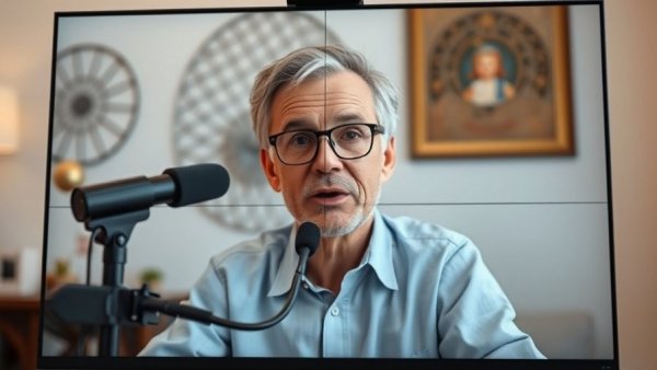 Video call with microphone and speaker discussing manufacturers and the SHIPS Act.