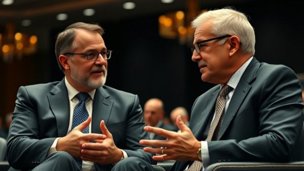 Businessman at World Economy Summit discussing pied-à-terre tax NYC