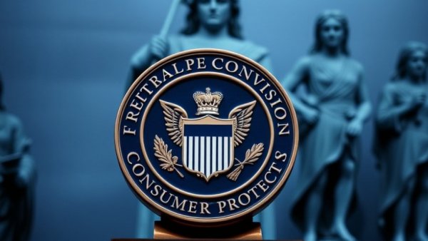 Federal Trade Commission logo symbolizing defense against social media scams.