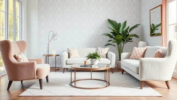 Modern Palm Springs home design inspiration with chic pastel decor
