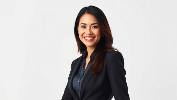 Confident businesswoman smiling in a professional portrait
