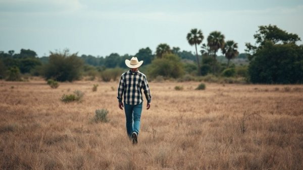 US Policy Gangs and Climate Change Central America: Lone person in arid field