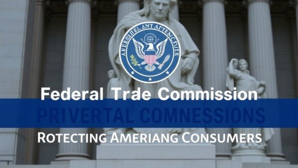 Federal Trade Commission logo and motto in blue.