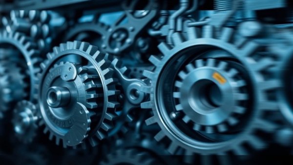 Interconnected metal gears symbolizing reducing friction in working capital.