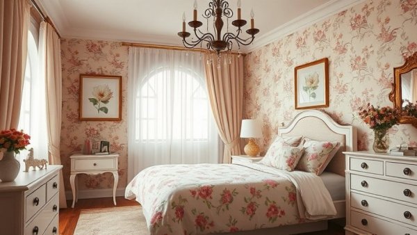 Charming bedroom makeover ideal for teen apartment renters.