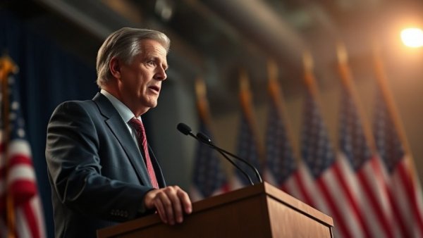 Confident speaker discusses Federal Reserve balance sheet changes at podium.