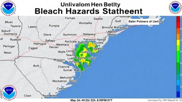 Beach Hazards Statement issued May 24 at 4:03AM EDT until May 24 at 8:00PM EDT by NWS Wakefield VA