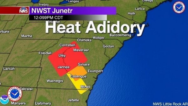 Heat Advisory issued June 27 at 12:09PM CDT until June 30 at 7:00AM CDT by NWS Little Rock AR