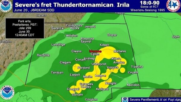 Severe Thunderstorm Watch issued June 29 at 8:40PM CDT until June 30 at 12:00AM CDT by NWS Aberdeen SD